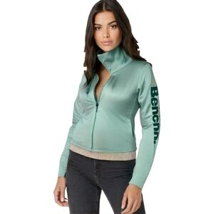 Bench Mint Full Zip Long Sleeve Sweater Small